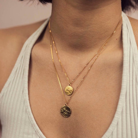 Small Roman Coin Necklace - Sterling Silver - Darte Jewellery - Made Scotland