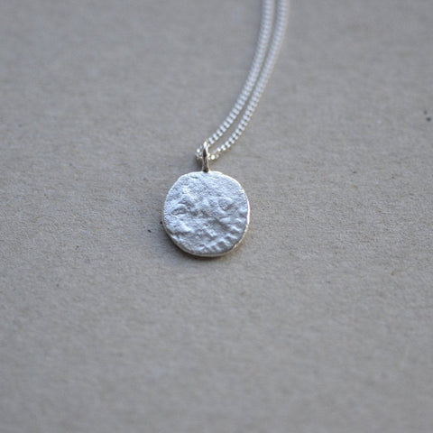 Small Roman Coin Necklace - Sterling Silver - Darte Jewellery - Made Scotland