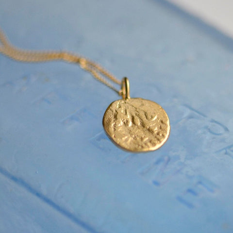 Small Roman Coin Necklace - Sterling Silver - Darte Jewellery - Made Scotland