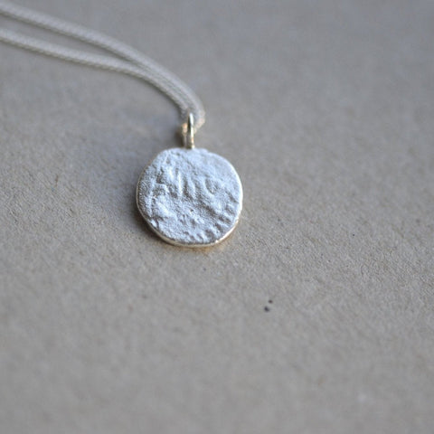 Small Roman Coin Necklace - Sterling Silver - Darte Jewellery - Made Scotland