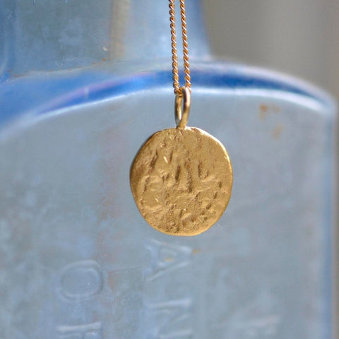 Small Roman Coin Necklace - Sterling Silver - Darte Jewellery - Made Scotland