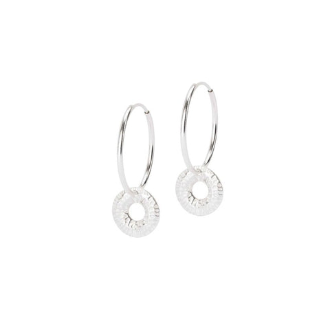 Torus Hoops - gold vermeil - Caitlin Hegney Jewellery - Made Scotland
