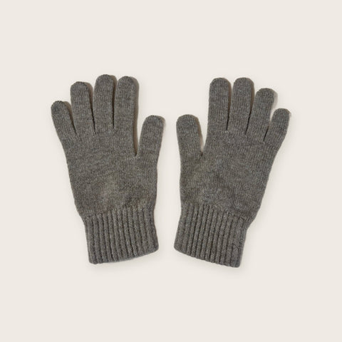 100% Cashmere Gloves in Otter - Unisex - Scottish Mill - Made Scotland