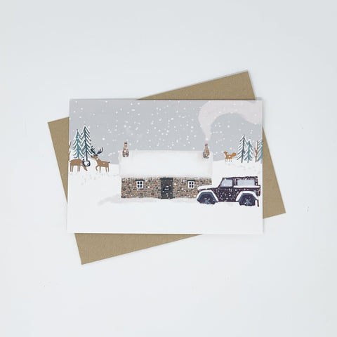 Bothy in the Snow Christmas Card Pack