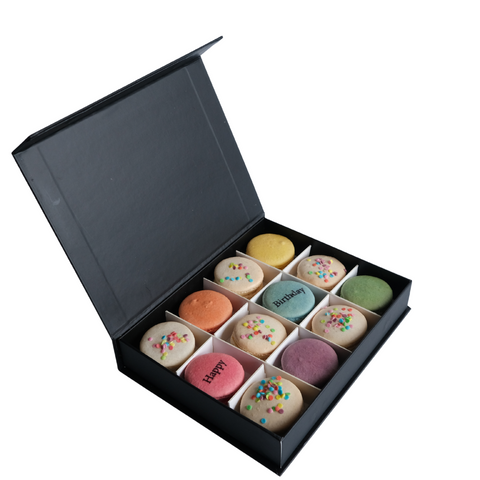 Birthday Cake Macaron Gift Box