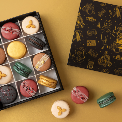 Luxury Christmas Macaron Gift Box