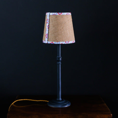 Double Sided Empire Lampshade - Hessian & Liberty Sunflower Bloom