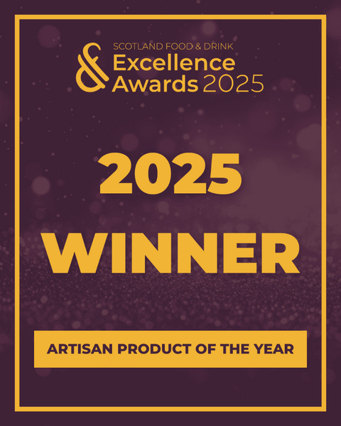 2025 Excellence Awards winner badge for Artisan Product of the Year on a purple background