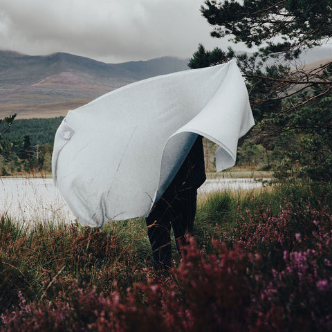 Light Grey Cashmere Travel Wrap