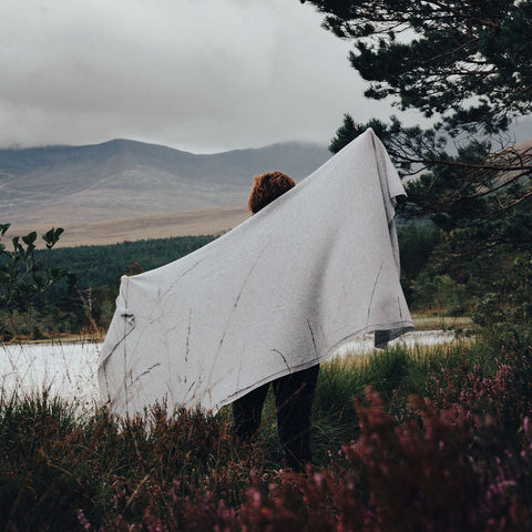 Light Grey Cashmere Travel Wrap