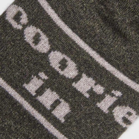 Lambswool Knit Coorie In Mini Sustainable Hot Water Bottle Charcoal/Grey