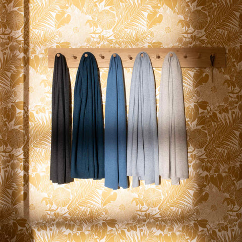 Light Blue Cashmere Travel Wrap