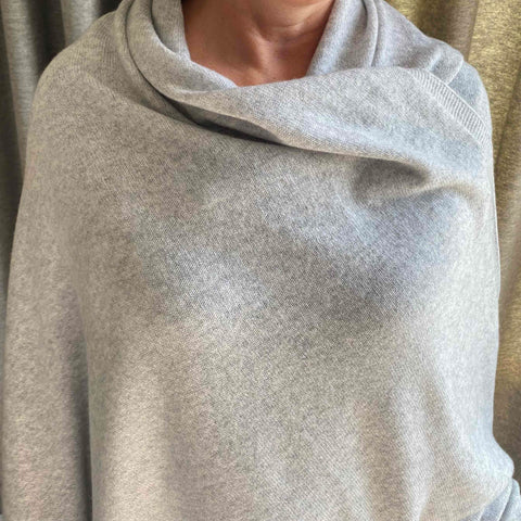 Light Grey Cashmere Travel Wrap