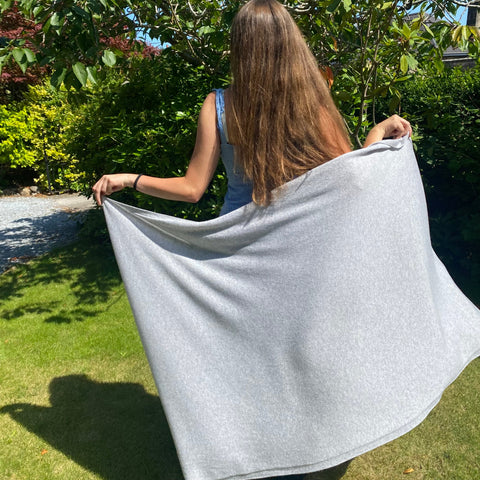 Light Grey Cashmere Travel Wrap