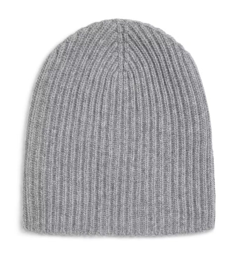 100% Cashmere Beanie in Silver Grey, Made in Scotland - Unisex