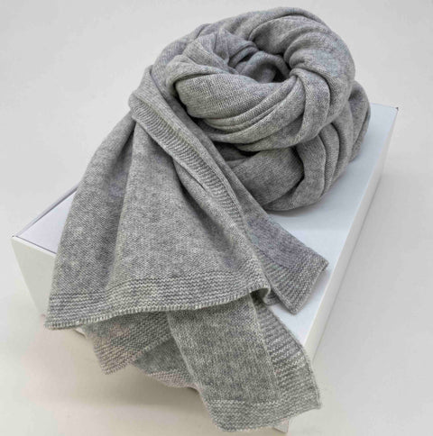 Light Grey Cashmere Travel Wrap