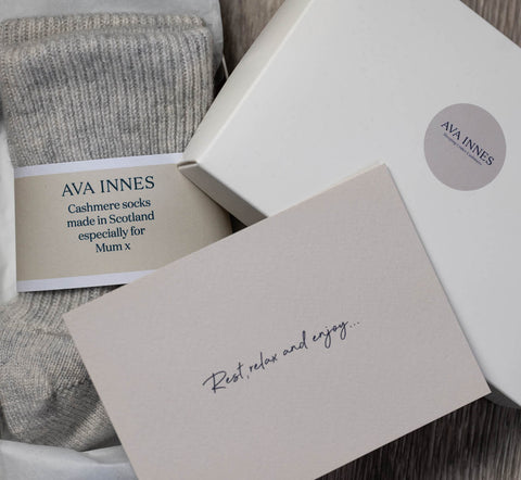 Light Grey Women's Cashmere Bed Socks