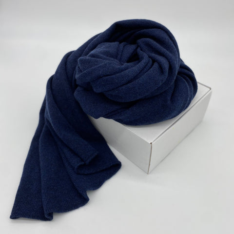 Navy Light Cashmere Wrap