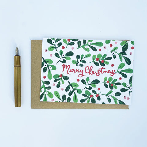 Mistletoe Merry Christmas Card pack