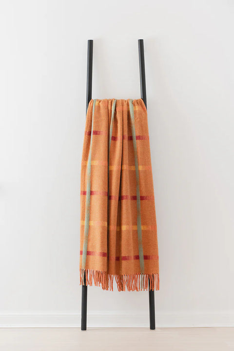 Merino Lambswool Blanket in Spice