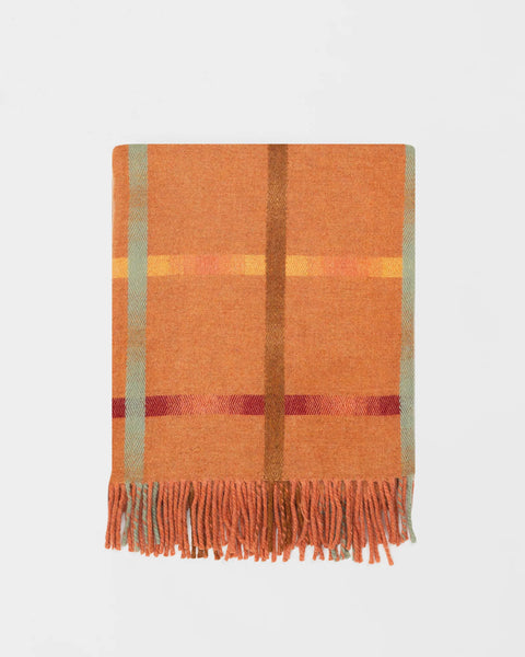 Merino Lambswool Blanket in Spice