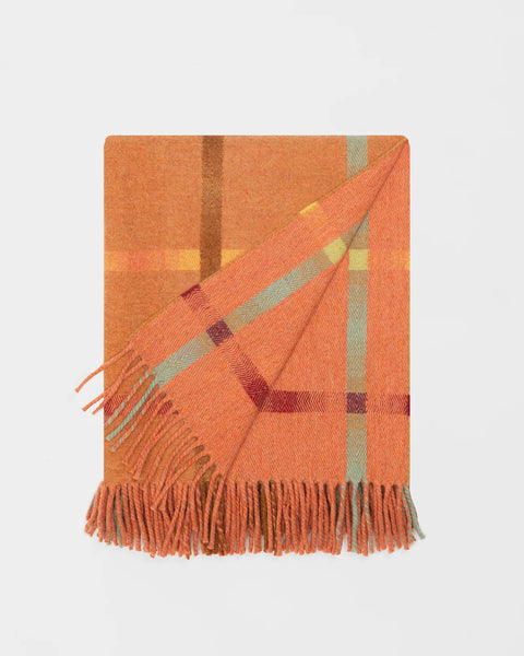 Merino Lambswool Blanket in Spice