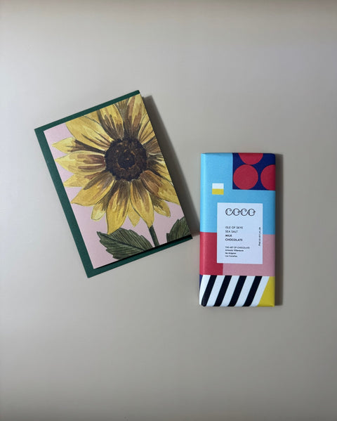 A Little Something | Letterbox Chocolate Gift with Handwritten Card - Crunchy Caramelised Hazelnut by Quirky Chocolate - Made Scotland - Made Scotland