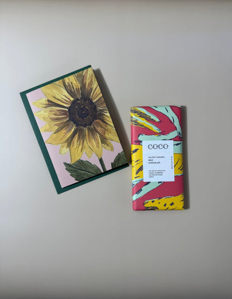 A Little Something | Letterbox Chocolate Gift with Handwritten Card - Crunchy Caramelised Hazelnut by Quirky Chocolate - Made Scotland - Made Scotland