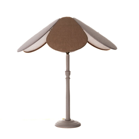 Amanda Wells x Hanem Petal Linen Lampshade – Pink and Caramel - Pendant - Amanda Wells - Made Scotland