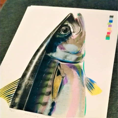 Atlantic Mackerel Original Signed Art - Bell's Galleries - Made Scotland