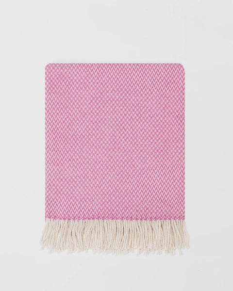 Balintyre Woollen Blanket, Foxglove - Made Scotland - Made Scotland