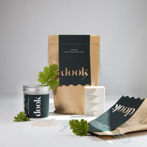 Bath Salts - Bergamot, Juniper and Rose Geranium - 200g Tin - DOOK | SALT SOAP - Made Scotland