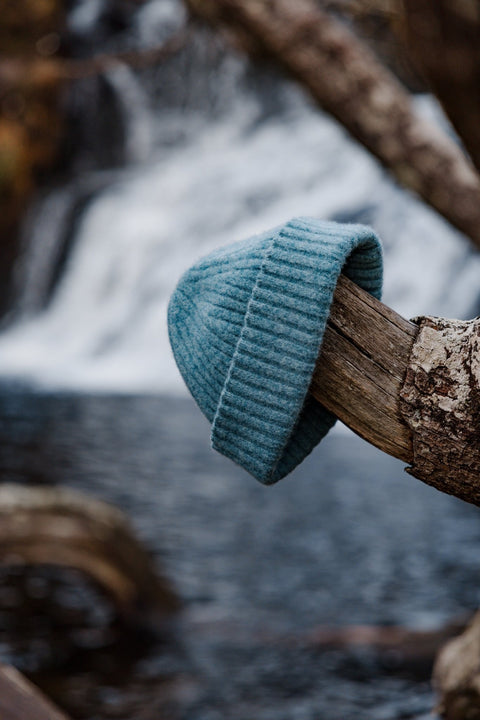 Benmore Beanie Sea Green - EAS FORS - Made Scotland