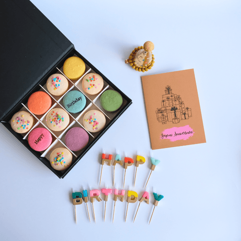 Birthday in a Box - 6 - Mademoiselle Macaron - Made Scotland
