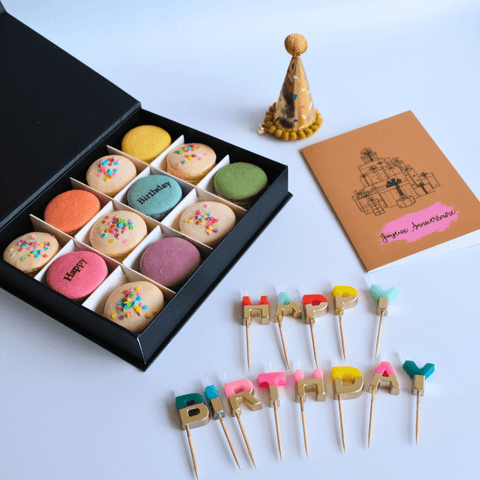 Birthday in a Box - 6 - Mademoiselle Macaron - Made Scotland
