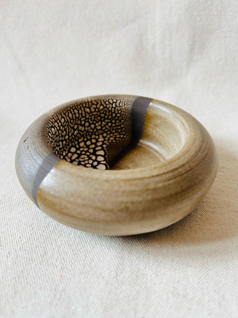 Black Cairngorm tealight holder - Kim Plimley Ceramics - Made Scotland