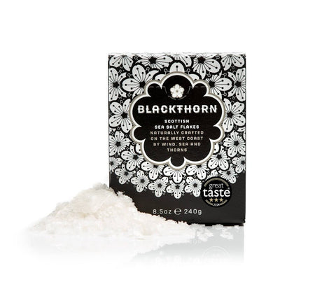 Blackthorn Sea Salt Flakes 240g - Blackthorn Salt - Made Scotland