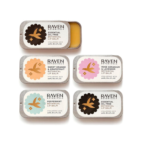 Botanical Lip Balm - Essential Oil Free - Raven Botanicals - Made Scotland