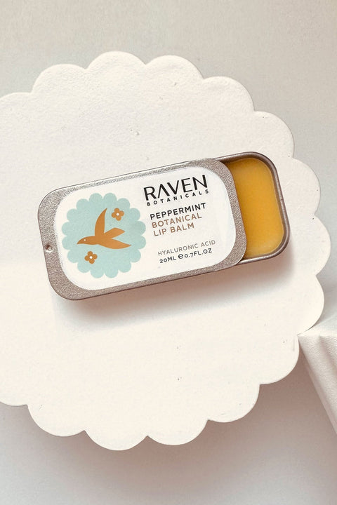 Botanical Lip Balm - Peppermint - Raven Botanicals - Made Scotland