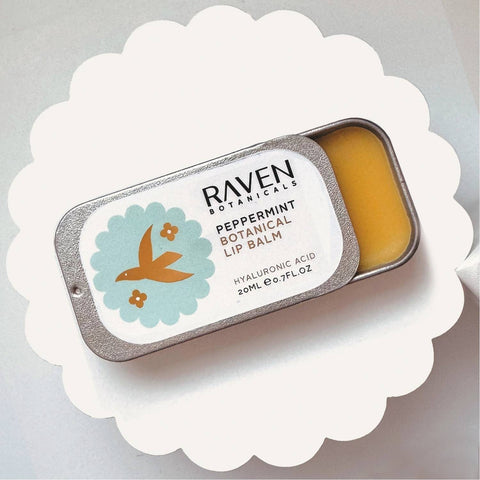 Botanical Lip Balm - Peppermint - Raven Botanicals - Made Scotland