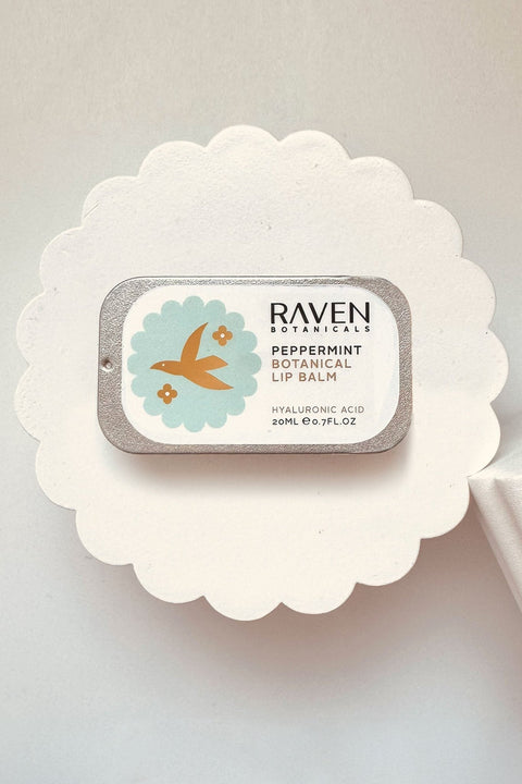 Botanical Lip Balm - Peppermint - Raven Botanicals - Made Scotland