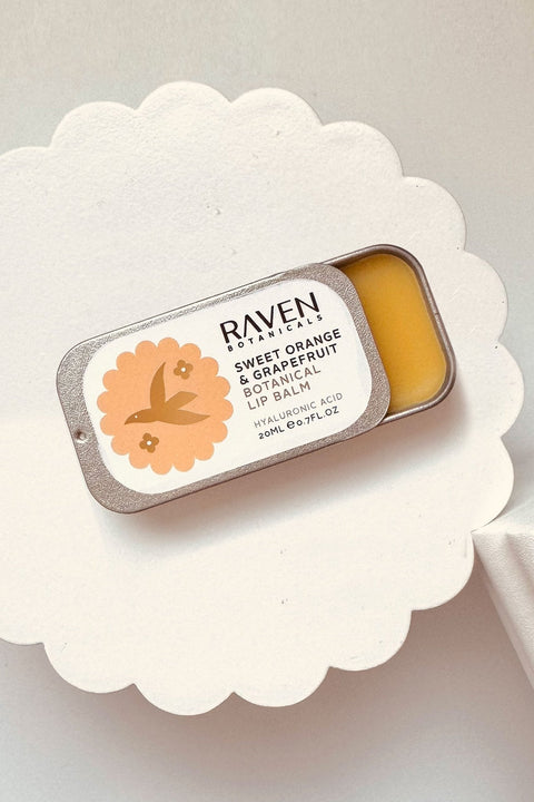 Botanical Lip Balm - Sweet Orange & Grapefruit - Raven Botanicals - Made Scotland