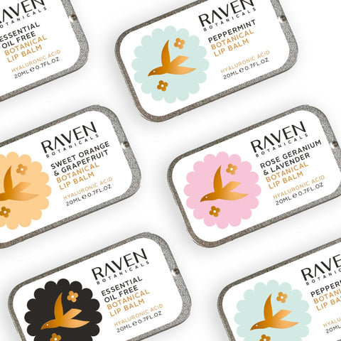 Botanical Lip Balms Set - Raven Botanicals - Made Scotland