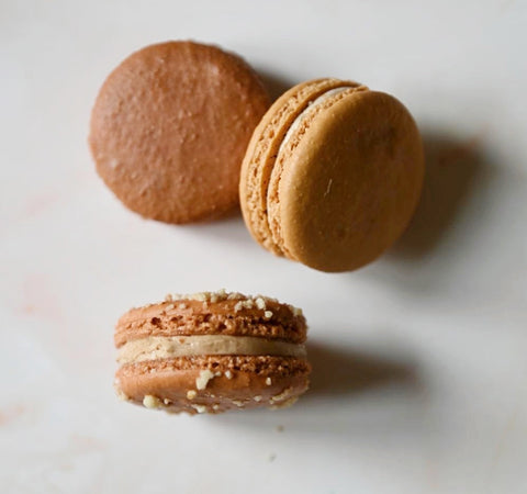 Brown Macaron Gift Box - 6 Macarons - Mademoiselle Macaron - Made Scotland