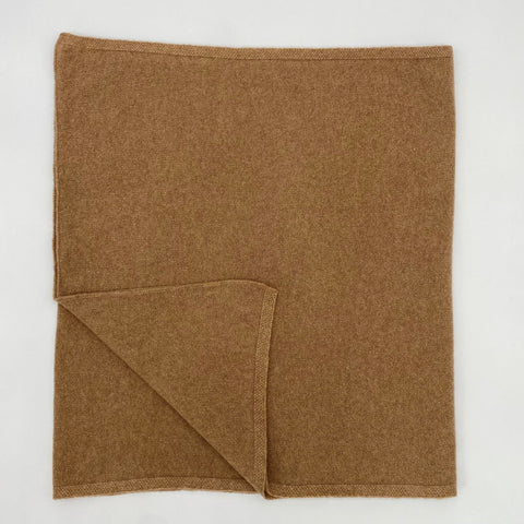 Camel Light Cashmere Wrap - Ava Innes - Made Scotland