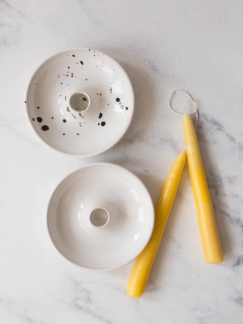 Candle Holder in Speckle - Clod & Pebble - Clod & Pebble - Made Scotland