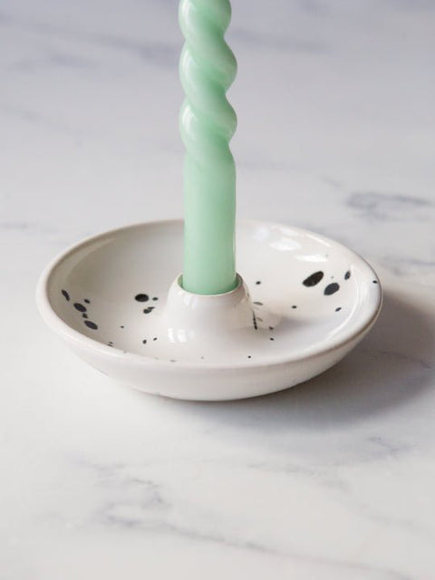 Candle Holder in Speckle - Clod & Pebble - Clod & Pebble - Made Scotland