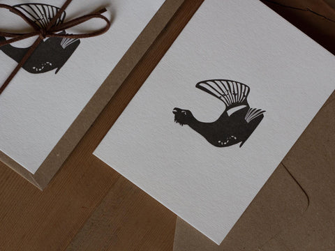 Capercaillie Letterpress Notecards - Pack of 8 - The Hunter Press - Made Scotland