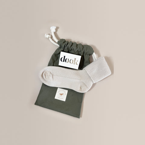 Cashmere Bed Socks & Salt Soap Gift Set