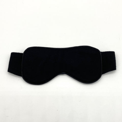 Cashmere & Silk Sleep Eye Mask - Black - Ava Innes - Made Scotland